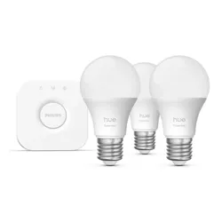 Inteligentna żarówka LED PHILIPS HUE 929004235411 E27 8W Bluetooth, ZigBee (3 szt.) + Mostek