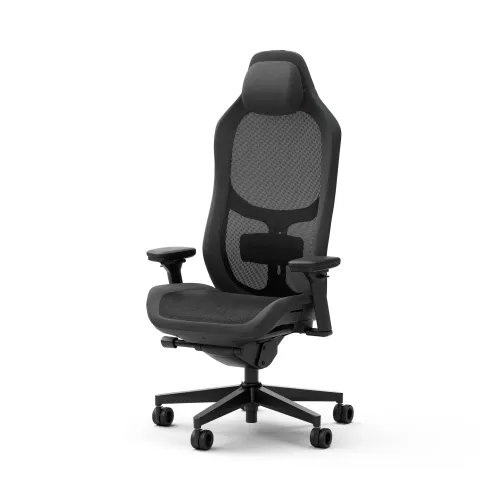 Fotel Fractal Design Refine Mesh Dark Gamingowy do 125kg Tkanina Czarny