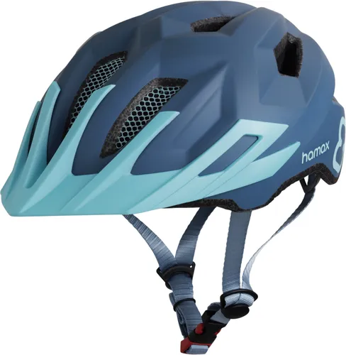 Kask rowerowy HAMAX Flow Niebieski dla Dzieci z lampką (rozmiar 52-57)