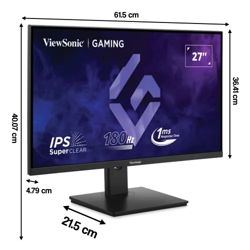 Monitor VIEWSONIC XG27G1 27" 1920x1080px IPS 180Hz 1ms [MPRT]