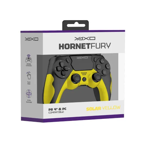 Геймпад Yaxo Hornet Fury Solar Yellow для PC, PS4 Беспроводной/Проводной