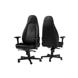 Fotel Noblechairs ICON Gamingowy do 150kg Skóra naturalna Czarny