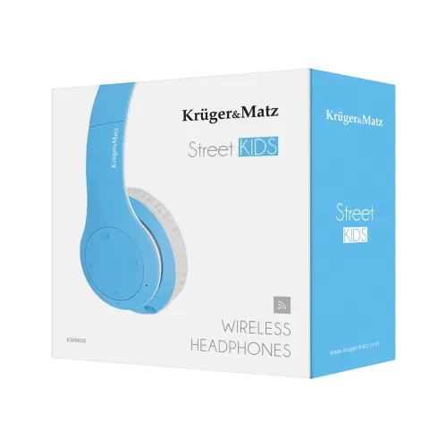Słuchawki bezprzewodowe Kruger & Matz Street Kids KM0656 Nauszne Bluetooth 4.2 Niebieski