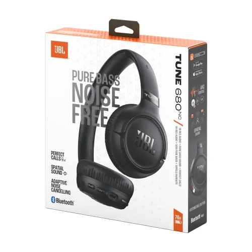 Słuchawki bezprzewodowe JBL Tune 680NC Nauszne Bluetooth 6.0 Czarny