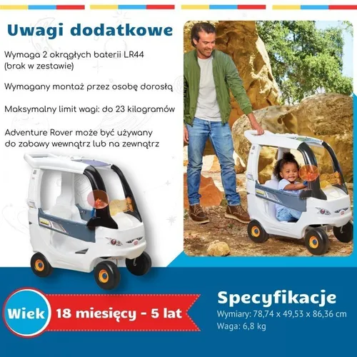 Little Tikes Jeździk Cozy Coupe - Łazik Kosmiczny