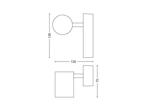 Oświetlenie punktowe Philips Hue White Ambiance Adore 929003056101 Biały