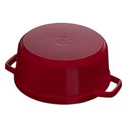 Garnek żeliwny okrągły 3.85 ltr, bordeaux STAUB LA COCOTTE Kasztanowy