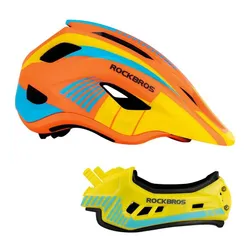 Kask rowerowy ROCKBROS TT-32SOYB-S Żółto-pomarańczowy dla Dzieci (rozmiar S)