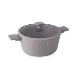 Garnek Tytanowy Z Pokrywą 28Cm Berlinger Haus Bh-8102 Taupe