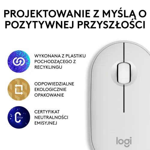 Myszka Logitech Pebble 2 Biały