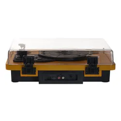 Gramofon DENVER VPL-230 Orzech, Manualny,Napęd paskowy,BT,USB,Wbudowane głośniki,Prędkość odtw. 33 1/3,45,78 obr./min