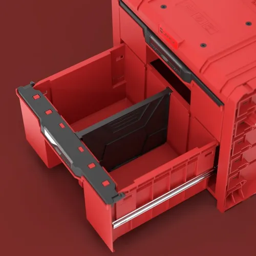 Skrzynka narzędziowa QBRICK System PRO Cart 2.0 Plus Drawer 2 Red Ultra HD Custom