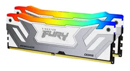 Pamięć RAM Kingston FURY Renegade RGB DDR5 48GB (2 x 24GB) 8400 CL40 Biało-srebrny