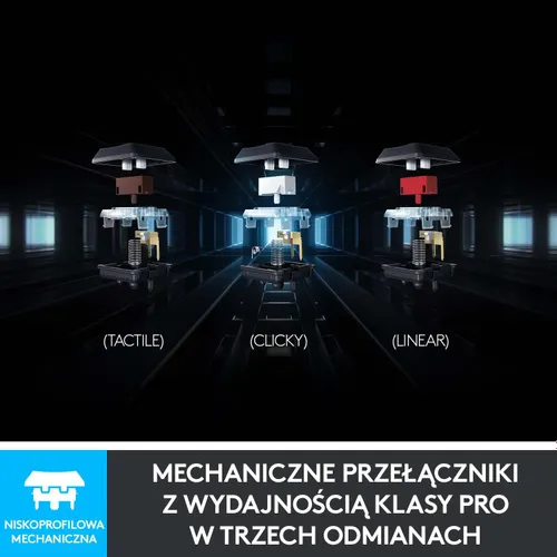 Klawiatura mechaniczna Logitech G815 GL Linear Czarny