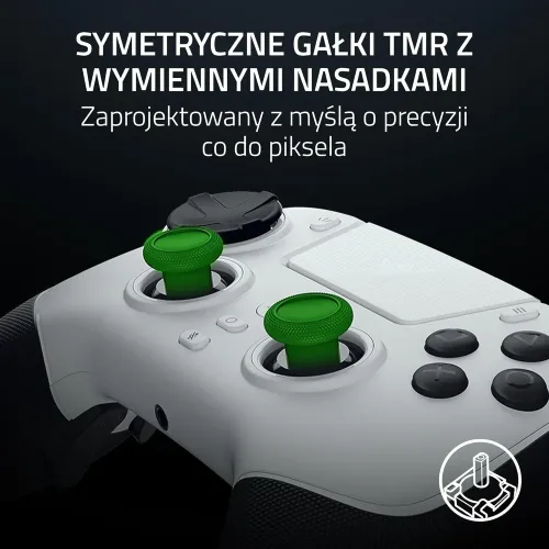 Pad Razer Raiju V3 Pro do PS5, PC Bezprzewodowy Biały