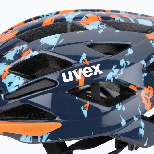 Kask rowerowy dziecięcy UVEX Air Wing 2 papaya/bubble blue