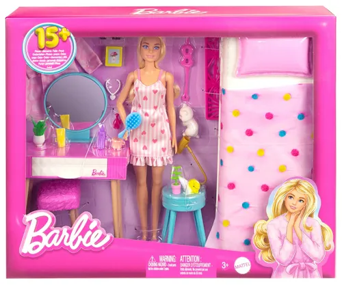 Lalka Barbie Sypialnia HPT55