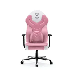 Fotel Diablo Chairs X-Gamer 2.0 Normal Size Gamingowy do 150kg Skóra ECO Tkanina Marshmallow pink