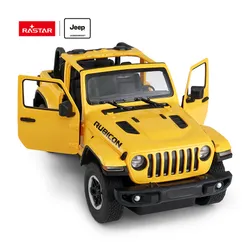 Jeep Wrangler JL R/C skala 1:14 Rastar 79400  samochód sterowany żółty