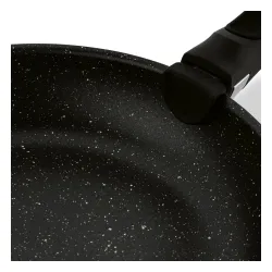 Komplet patelni z odpinaną rączką Konighoffer Spinel Black 20 cm 24 cm 28 cm bez indukcji