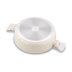 Patelnia aluminiowa nieprzywierająca z dwoma uchwytami i pokrywką STARKE PRO BRULE 28 cm