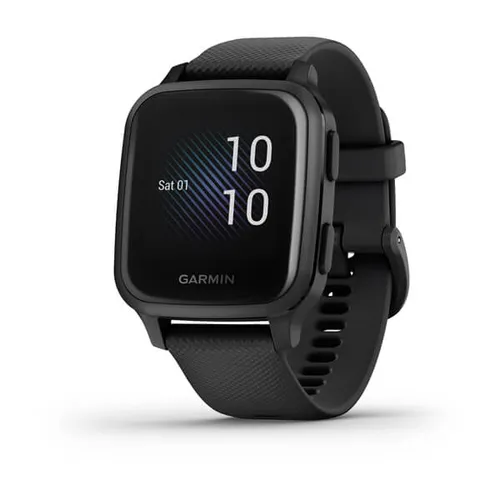 Смарт-часы Garmin Venu Sq Music - черный с серым алюминиевым безелем (010-02426-10)