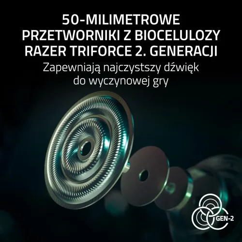 Słuchawki bezprzewodowe z mikrofonem Razer BlackShark V3 Pro NiKo Edition Nauszne ANC