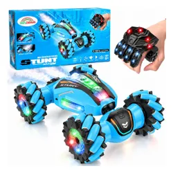 Samochód zdalnie sterowany rc ręką gesty ledy dym auto 4x4 stunt car 360°