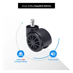 Fotel GAMVIS Phantom Large Czarny (czerwone elementy)