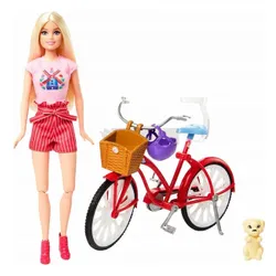 LALKA BARBIE PINK PASSPORT HOLANDIA lalka z rowerem + akcesoria HWJ00