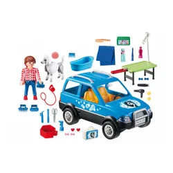 Playmobil Zestaw figurek Mobilny salon dla psów