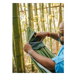 Hamak turystyczny ENO JungleNest Hammock - evergreen