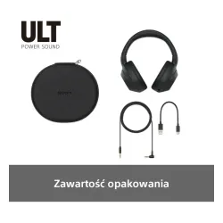 Słuchawki bezprzewodowe Sony ULT Wear WH-ULT900NB Nauszne Bluetooth 5.2 Czarny