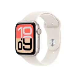 Apple Watch SE 3gen GPS koperta 40mm z aluminium Księżycowa poświata pasek sportowy Księżycowa poświata M/L