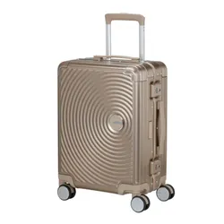 Walizka mała American Tourister Soundbox Alu - bronze