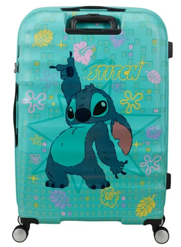 Walizka duża American Tourister Wavebreaker Disney - Stitch flower