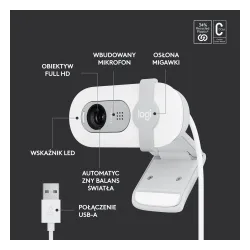 Kamera internetowa Logitech Brio 100 Biały