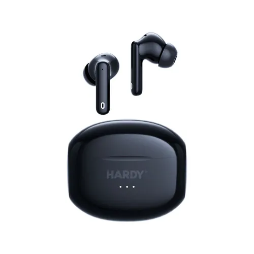 Słuchawki bezprzewodowe 3mk HARDY LifePods Pro ANC Dokanałowe Bluetooth 5.3 Czarny