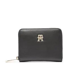 Женский кошелек Tommy Hilfiger Poppy Plus Med для AW0AW15259 Black BDS