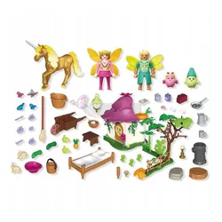 PLAYMOBIL 71838 Przytulny dom wróżek i złoty jednorożec zestaw +4 lata