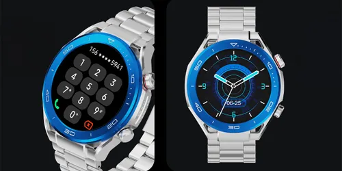 Smartwatch IMIKI Xplorer Oyster Srebrno-niebieski