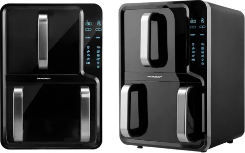 Air Fryer Frytkownica beztłuszczowa BERDSEN BD-664 12l z podwójnym koszem i okienkiem do obserwacji postępów gotowania