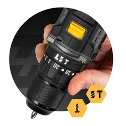 Wiertarko-wkrętarka Humberg HM-432 akumulatorowa 21V2 udar +2x bateria mega mocna