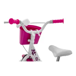 Rower dziecięcy NICKELODEON Psi patrol 12 cali 12" dla dziewczynki Biały