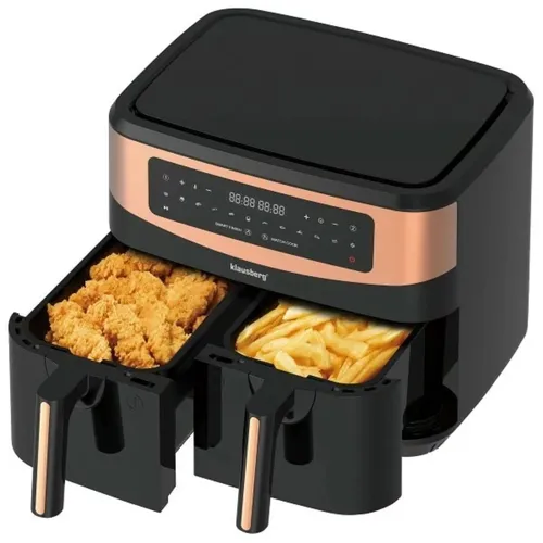 Air Fryer Frytkownica beztłuszczowa KLAUSBERG KB-7589 9.5l z podwójnym koszem 11 automatycznych programów