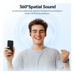 Słuchawki bezprzewodowe QCY AilyBuds E10 QT35 Douszne Bluetooth 5.4 Czarny