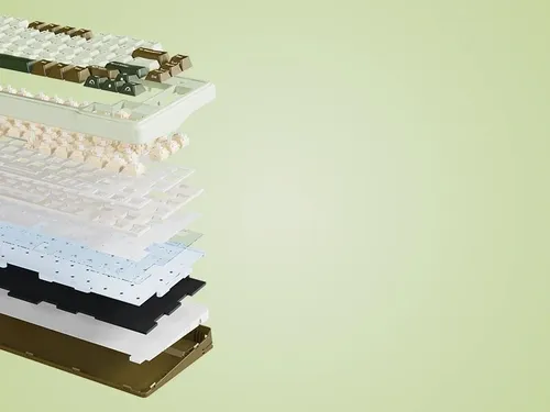 Klawiatura ROYAL KLUDGE L75 Palm Green Beige Switch