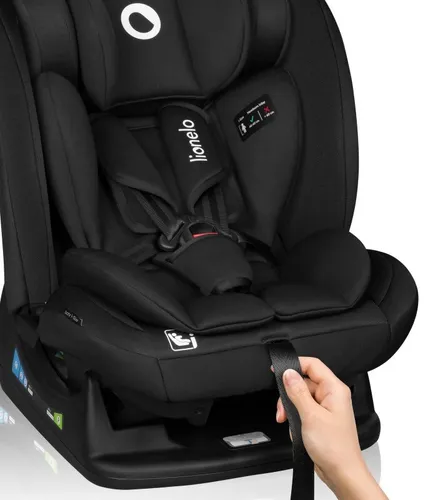 Fotelik samochodowy LIONELO Izzy i-Size 40-150 cm (0-36 kg) Czarny
