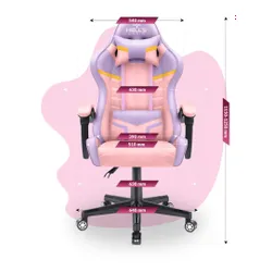 Fotel HELL'S CHAIR HC- 1004 Kids Colorful Różowo-fioletowy