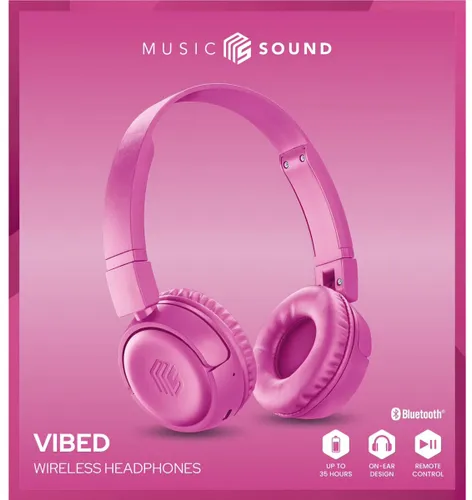 Słuchawki nauszne CELLULARLINE Music Sound Vibed Różowy